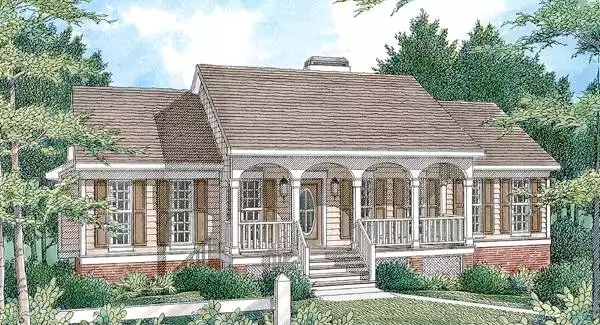 image of southern house plan 6825